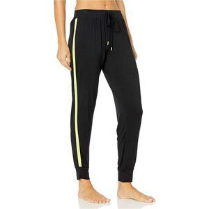 P.J. Salvage Womens Green Stripe Pajama Lounge Pants, Black, NWT